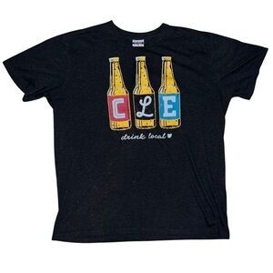Where I’m From CLE Cleveland “Drink Local” Men’s T-shirt Size XXL